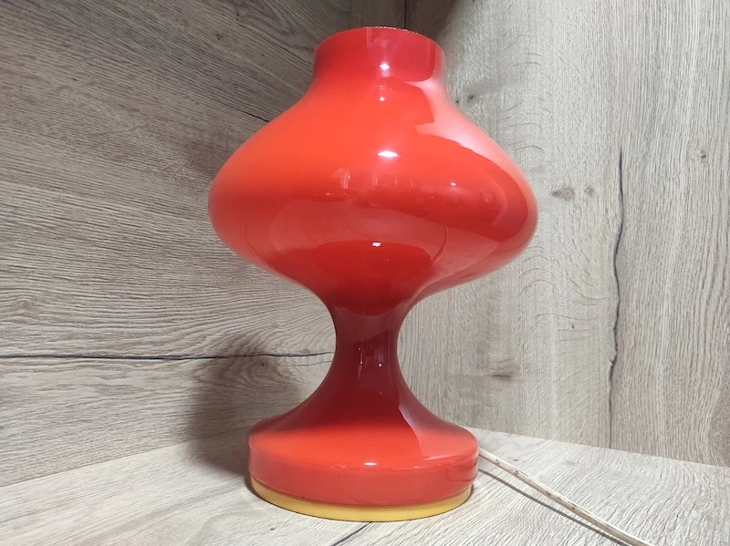 Retro skleněná stolní lampička Štěpán Tabery