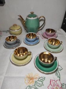 Porcelánový čajový servis Czechoslovakia | retro
