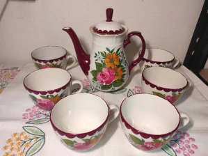 Čajový malovaný servis Ditmar Urbach 