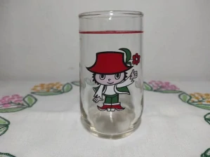 Retro dětská sklenička Cipísek