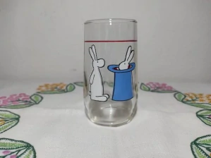 Retro dětská sklenice Bob a Bobek