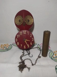 Retro plastové nástěnné hodiny Prim - Sova