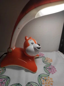 Dětská stolní lampička veverka 