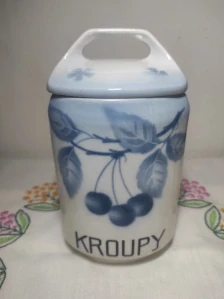 Dóza modré třešně Kroupy Krautzberger Tepliz