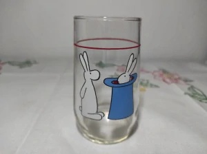 Retro sběratelská sklenička - Bob a Bobek