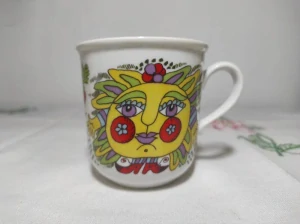Retro dětský hrníček Dubí – zachovalý stav