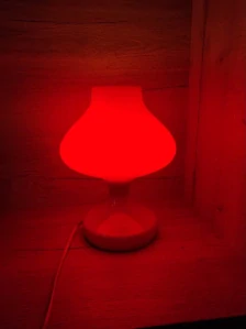 Retro skleněná stolní lampička Štěpán Tabery