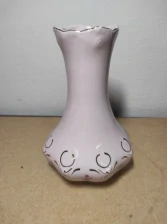 Váza růžový porcelán