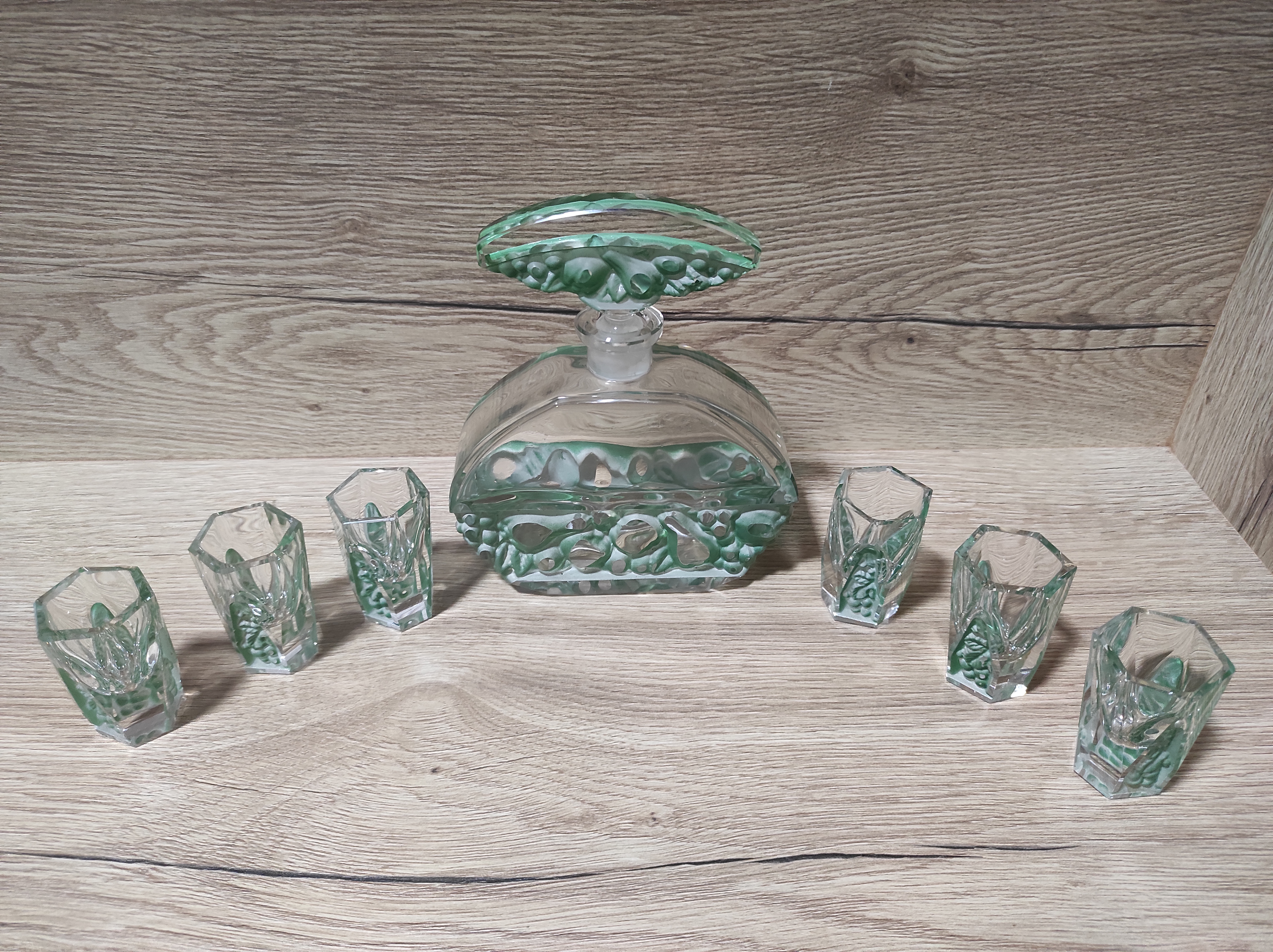 Krásná Art Deco likérová souprava 