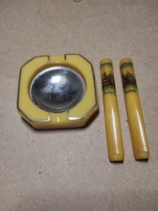 Starý popelník s dýmkou Beskydy