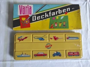 Retro vodové barvy Varia - Made in GDR