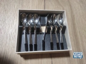 Retro sada Toner - lžičky + kleště na cukr 