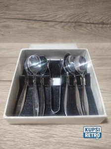 Retro sada Rostex - lžičky + kleště na cukr