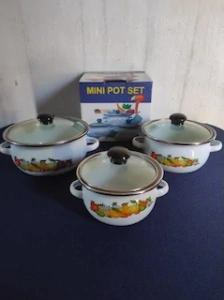 Mini pot set 3ks 