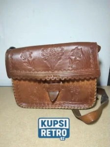 Retro kožená kabelka
