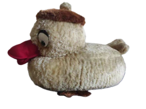 Retro velká plyšová kačena 