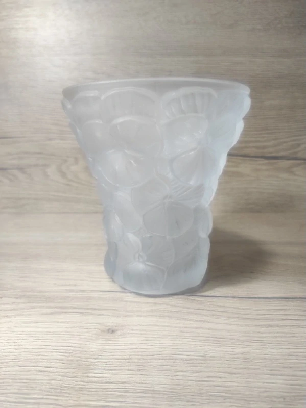 Váza lisované sklo - Macešky 