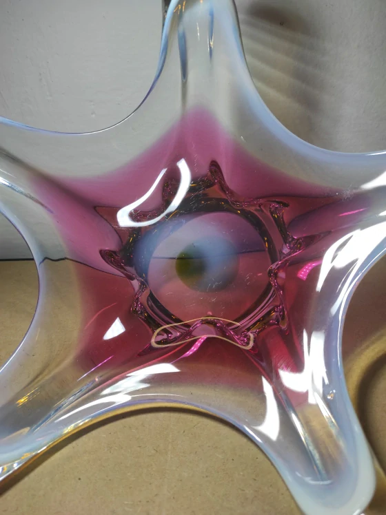 Mísa hutní sklo Josef Hospodka 