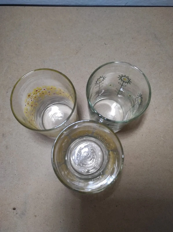 Retro skleničky 3 ks 