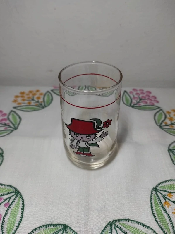 Retro dětská sklenička Cipísek 