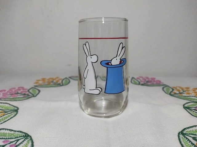 Retro dětská sklenice Bob a Bobek