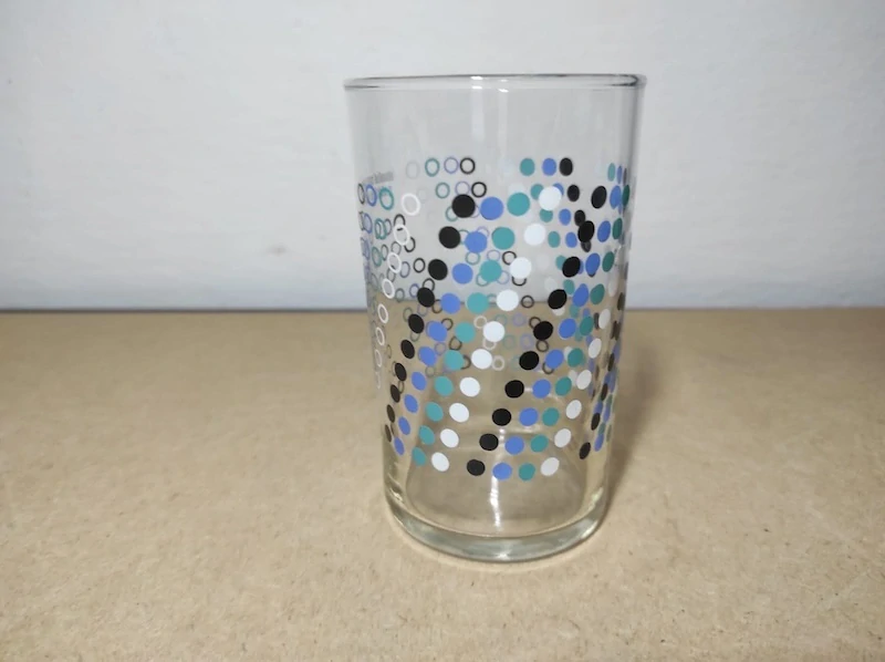 Retro sklenice od hořčice 