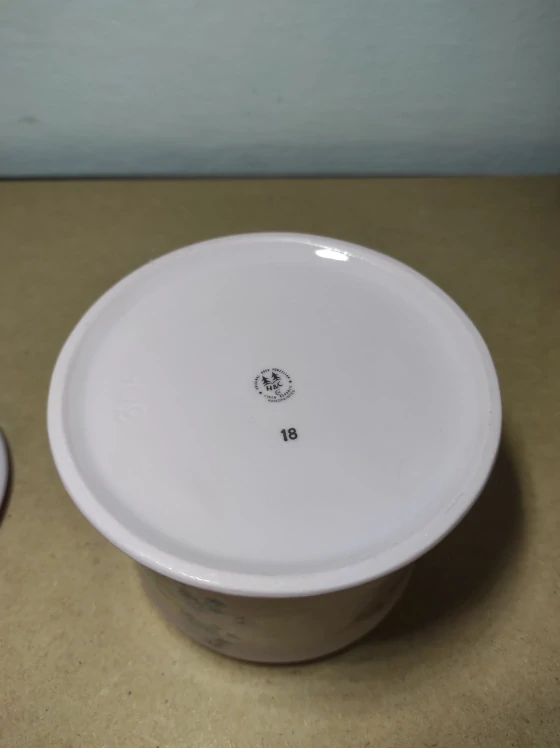 Růžový porcelán cukřenka H&C