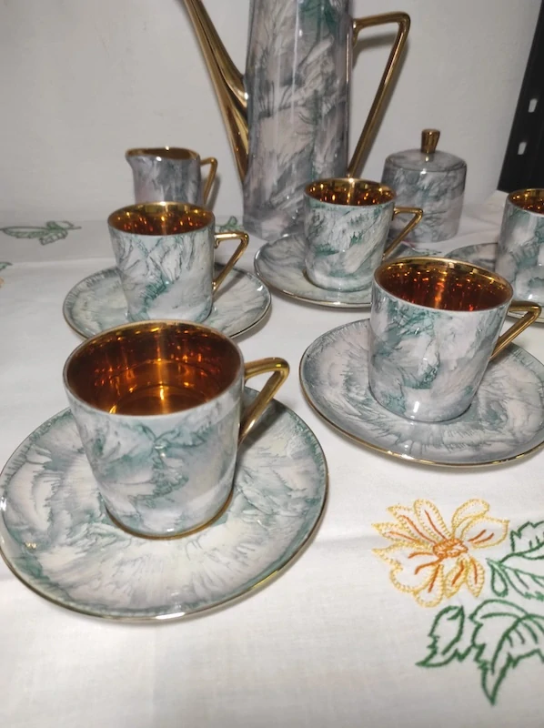 Porcelánový kávový servis Walbrzych