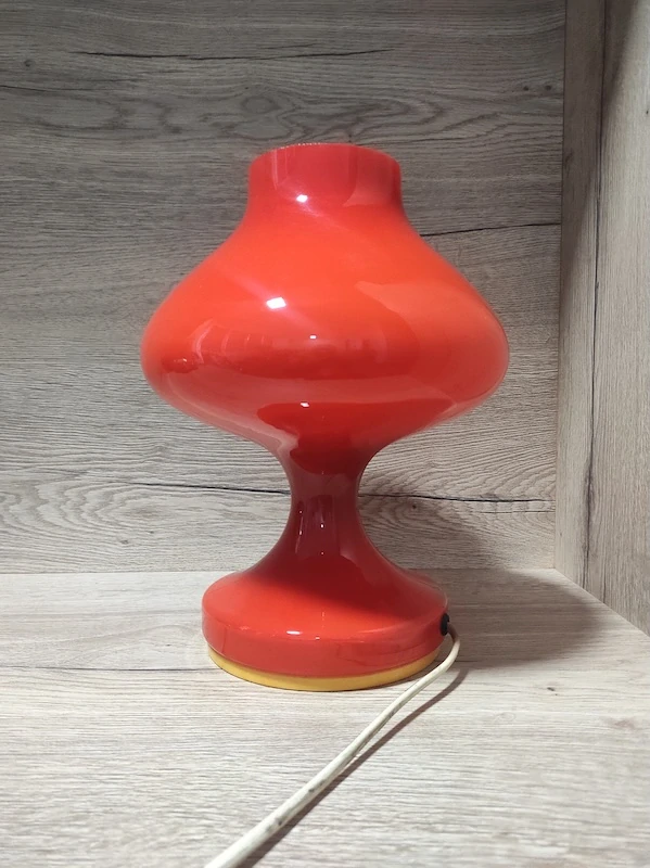 Retro skleněná stolní lampička Štěpán Tabery