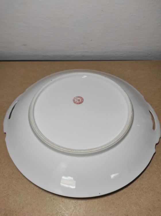 Starožitný porcelánový dekorativní talíř