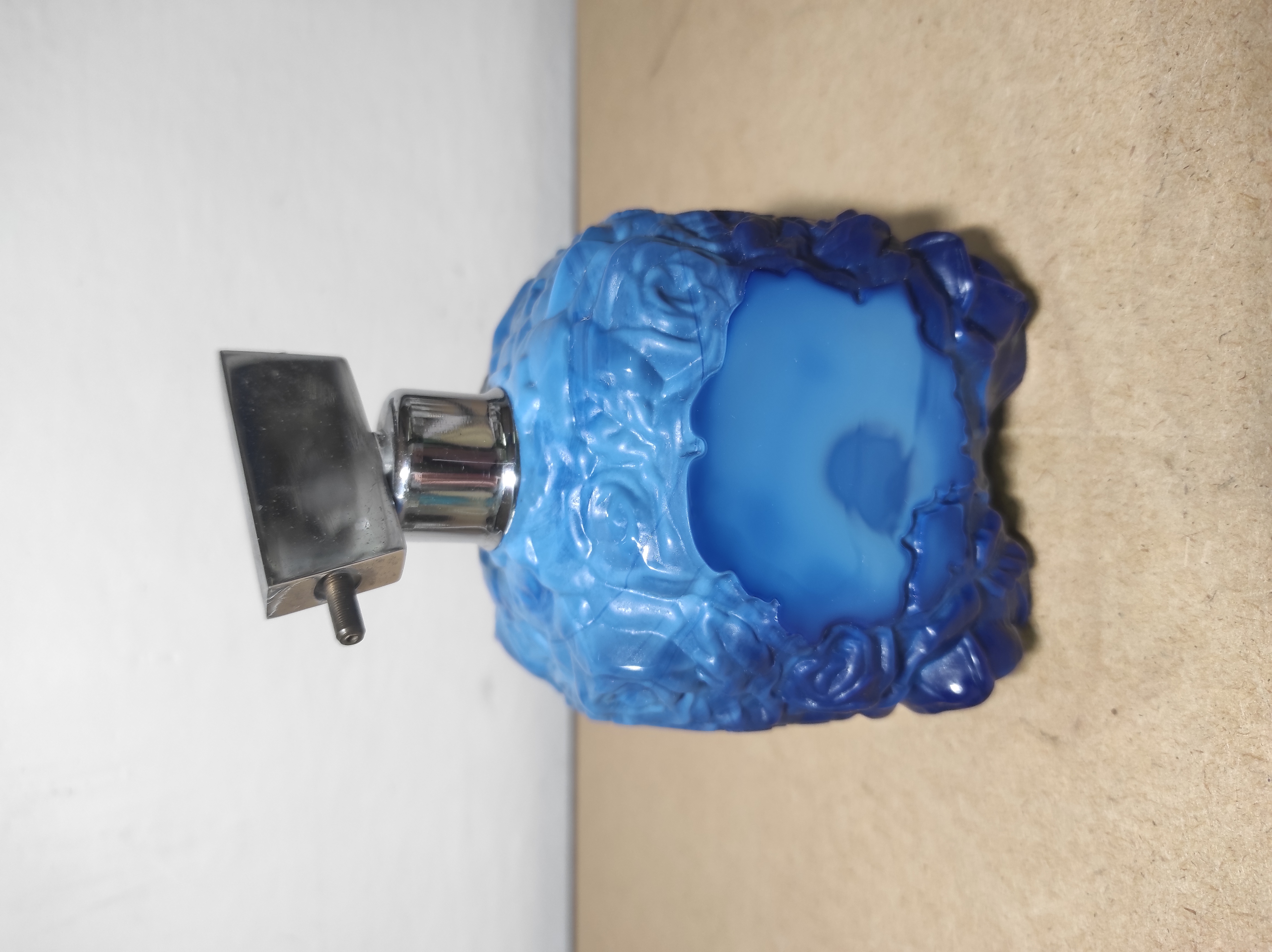 Starý flakón modrý malachit