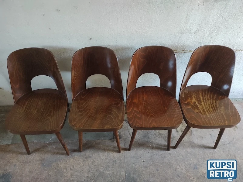 Židle TON 515 Oswald Haerdtl 4 ks