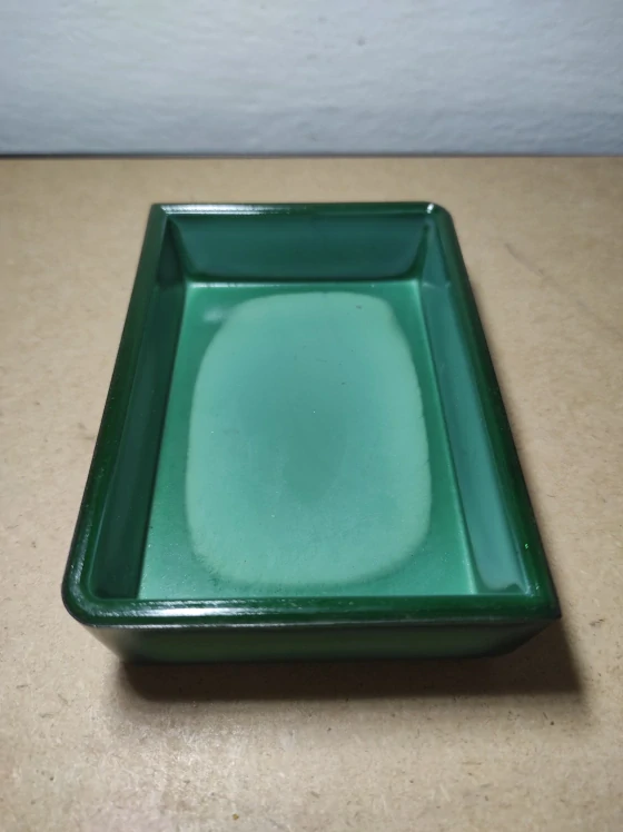 Dóza, šperkovnice malachitové sklo 