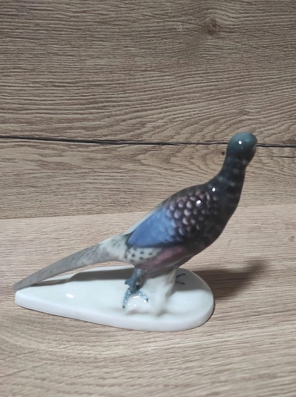 Porcelánová soška bažant - Eichwald, Dubí
