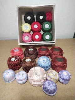 Perlová příze, vyšívací bavlnky