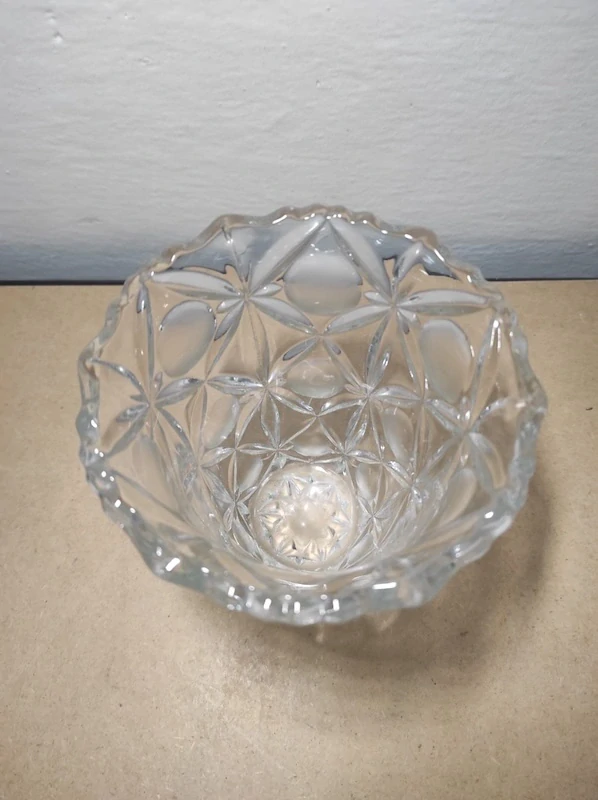 Retro skleněná váza 