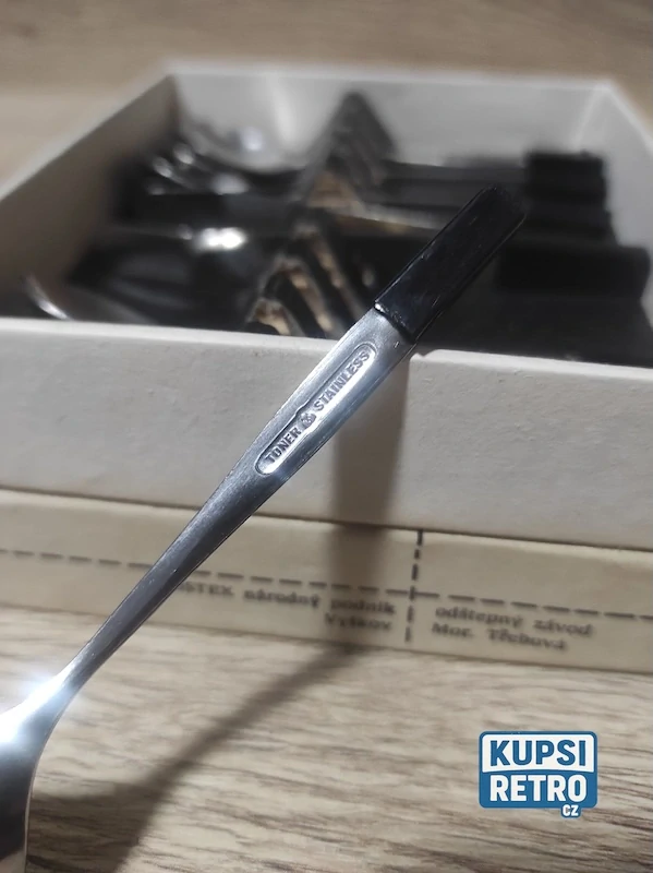 Retro sada Toner - lžičky + kleště na cukr 