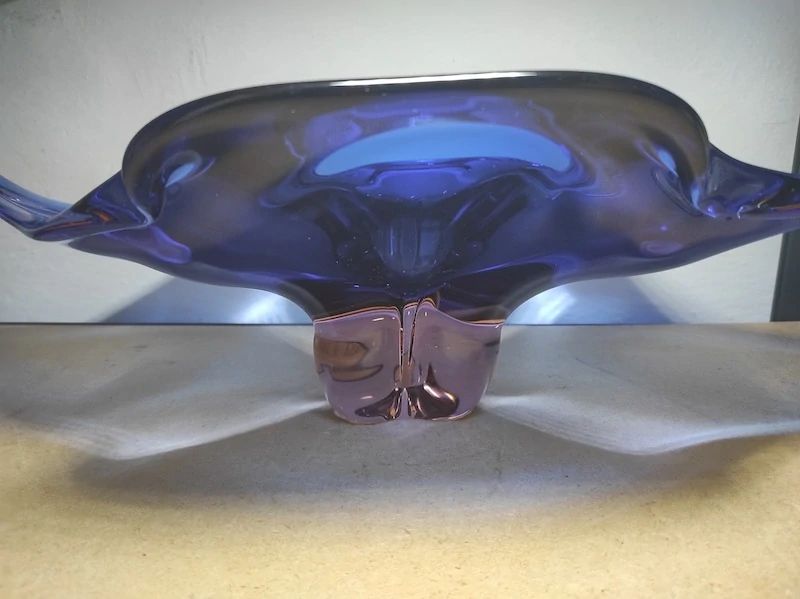 Luxusní mísa hutní sklo Josef Hospodka 