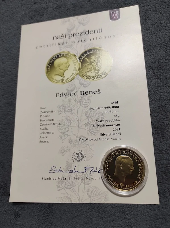 Pamětní mince - Edvard Beneš 