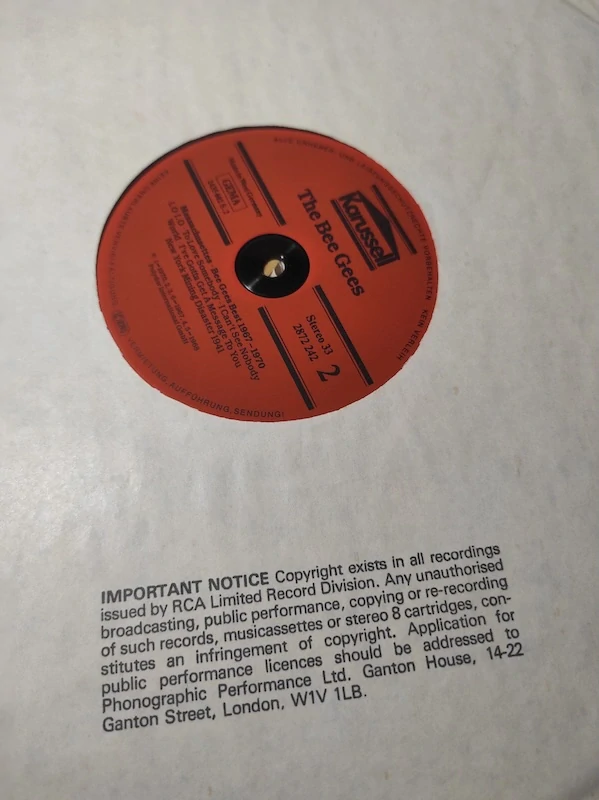 LP The Bee Gees - BEST 