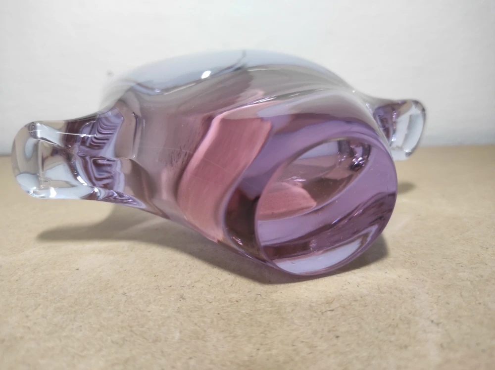 Váza hutní sklo M. Klinger 