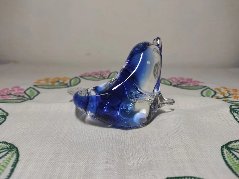 Skleněná figurka tuleň