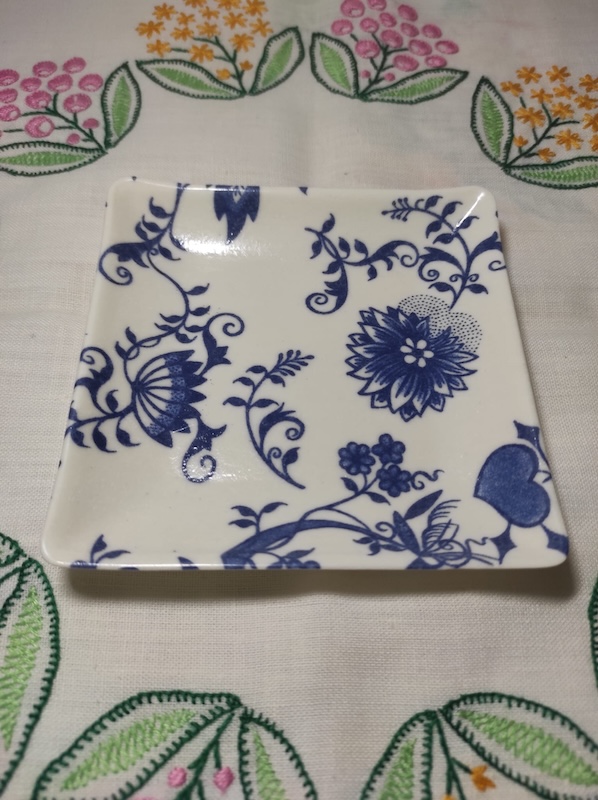 Retro plastové misky vzor cibulák 6 ks