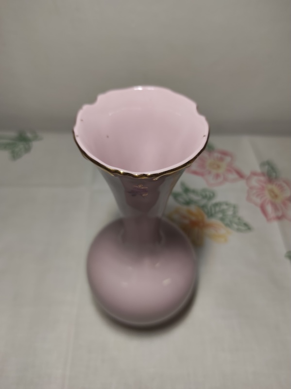 Váza růžový porcelán 