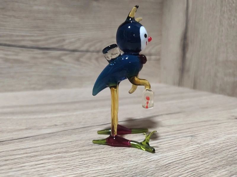 Skleněná figurka mravenec s lucernou 