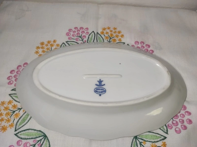 Ovalný tác - podnos - cibulák Dubí 