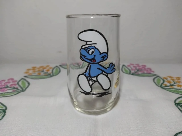 Retro dětská sklenice Šmoula