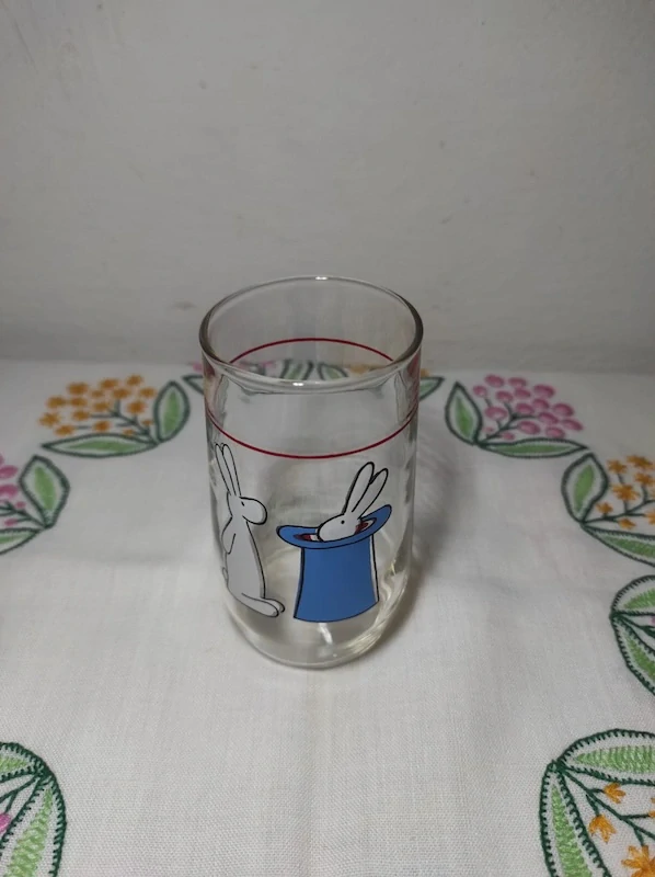 Retro dětská sklenice Bob a Bobek