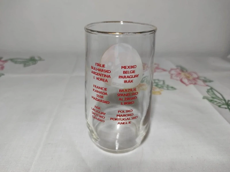 Retro sběratelská sklenice - Mexico 86