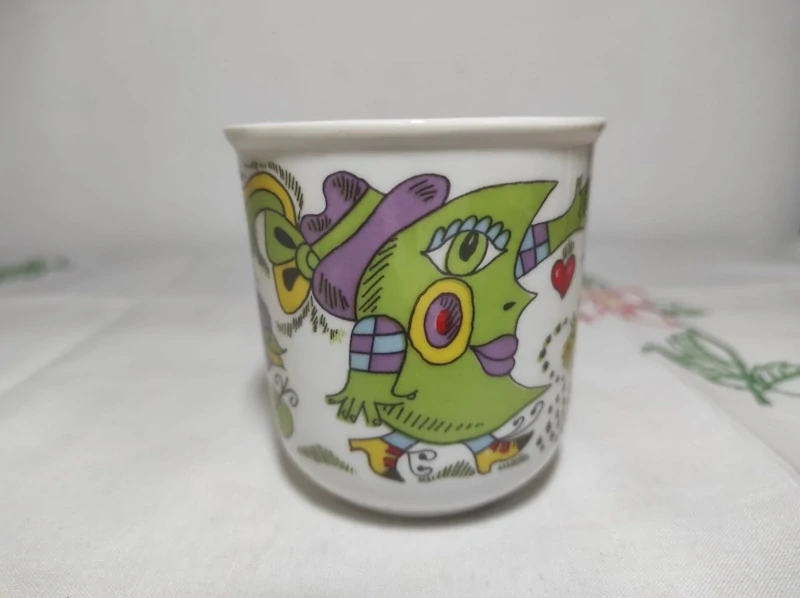 Retro dětský hrníček Dubí – zachovalý stav